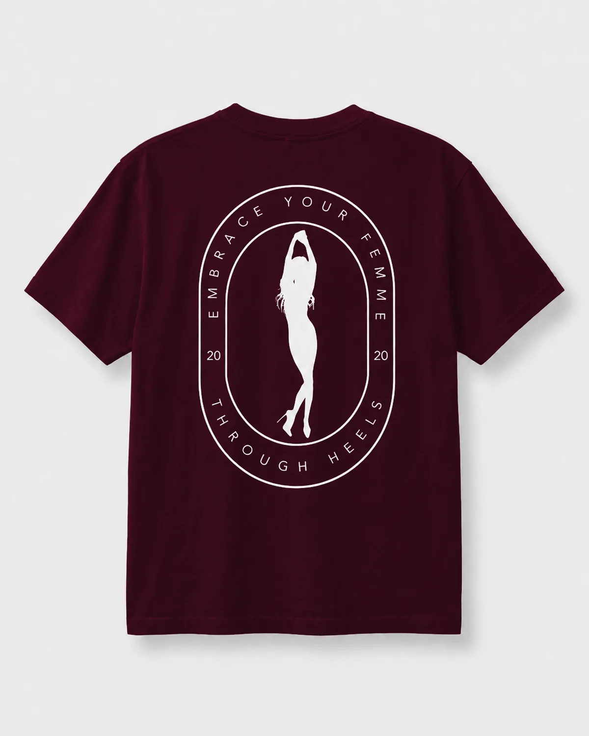 Classic Tee, Burgundy, view 2